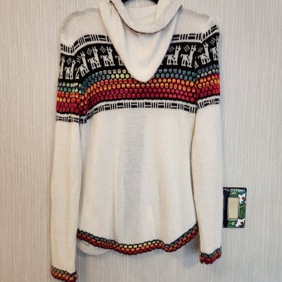 Llamas Alpaca Hoodie Sweater L - Picture 4 of 4